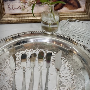 Vintage silver Butter/Cheese knives