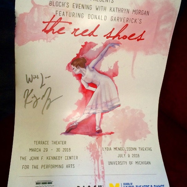 Autographed The Red Shoes Official Poster