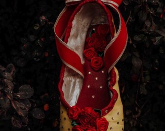 Rose Adagio Handcrafted Pointe Shoe