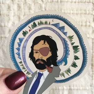 Duidelijke Professor Bland Sticker - 4"