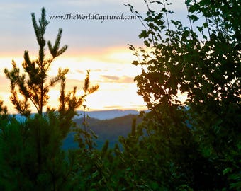 Sunset In Smokey Mountains