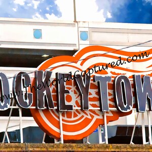 Impression sur tapis Detroit : Hockey Town