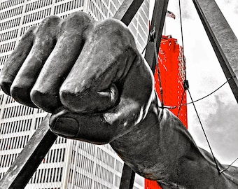 Detroit Joe Louis Fist - Mat Print