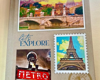 Travel, adventure, themed notebook (cover)