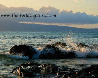 Waves Crashing Into The Seamount