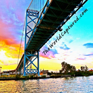 Under The Ambassador Bridge w/ Sunset