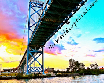 Under The Ambassador Bridge w/ Sunset