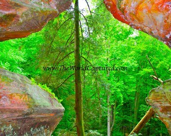 Inside Of Gorge Rocks (Hocking Hills)