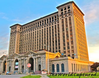 Detroit Mat Print: Grand Central Station - Detroit