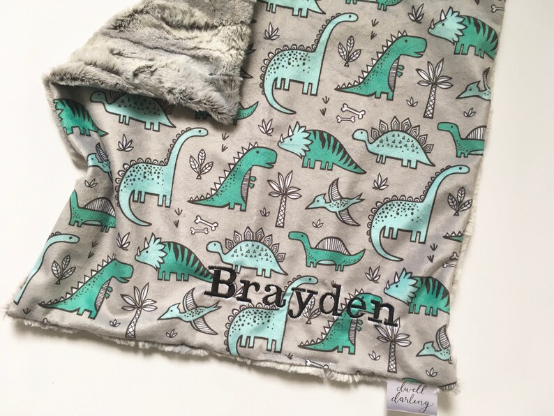 Dinosaur lovey security blanket. Baby lovey security Blanket Etsy