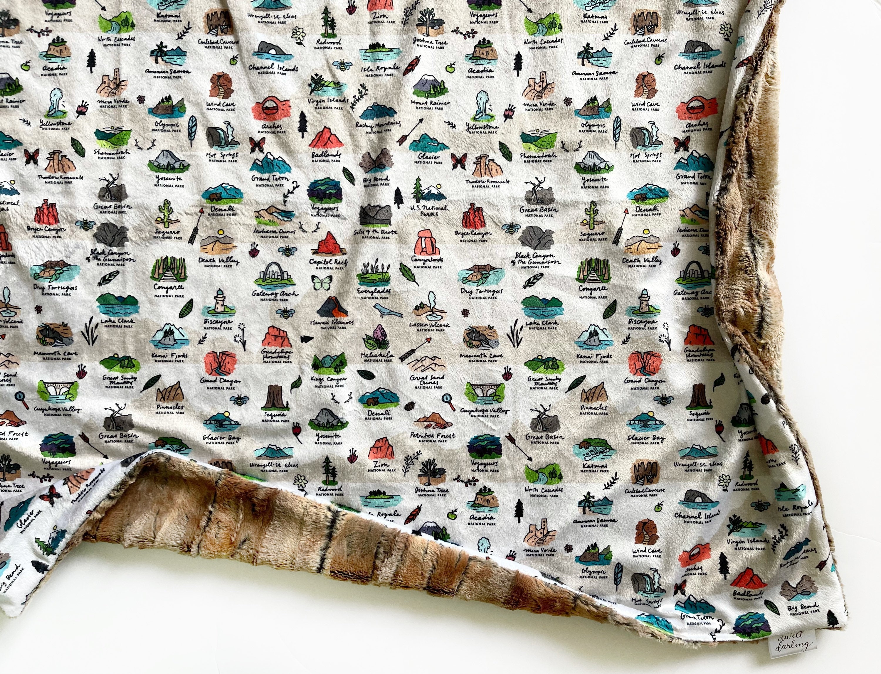 National parks blanket mountain Baby Blanket minky Baby Etsy