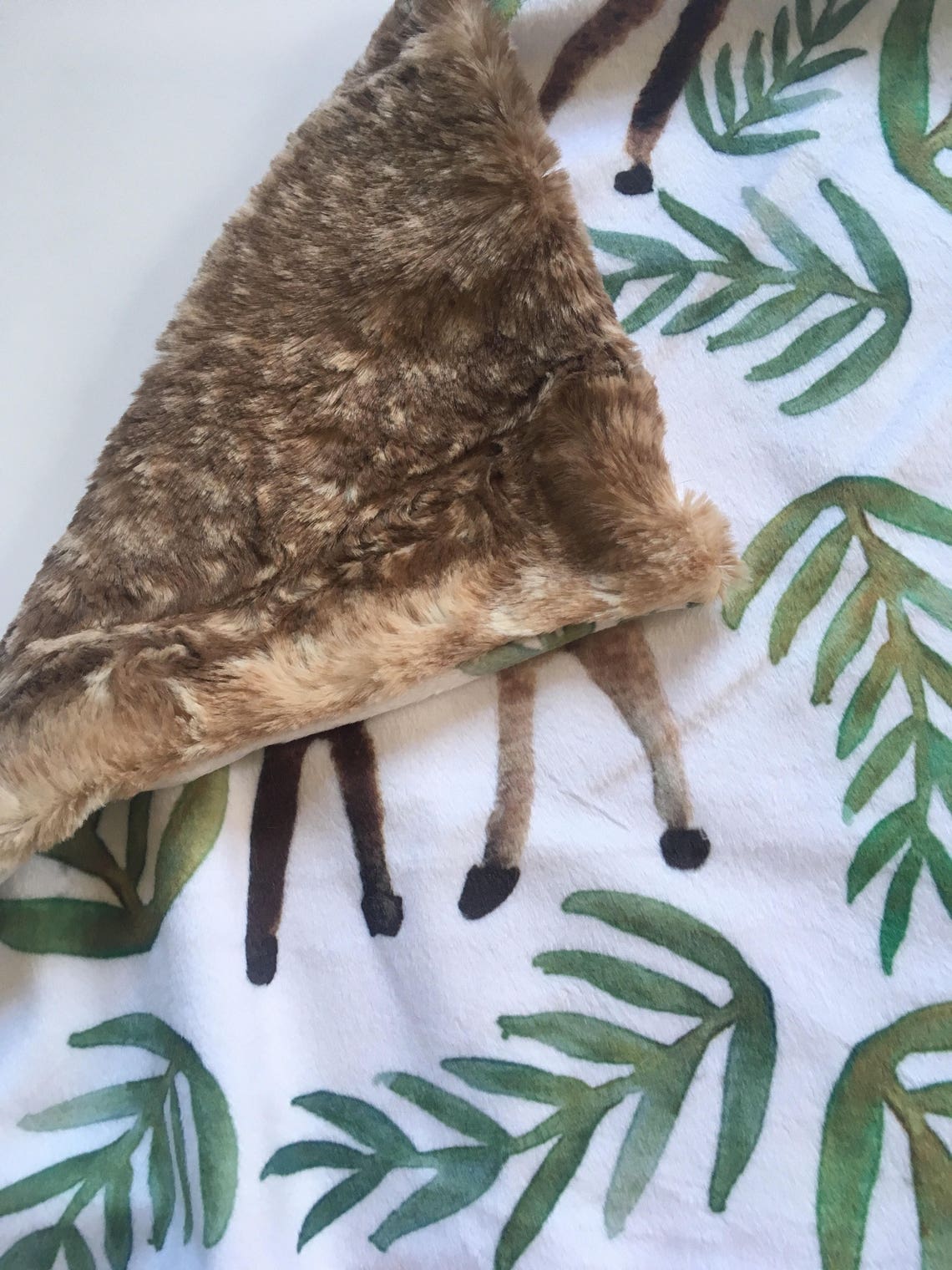 Watercolor deer lovey animal lovey Baby Blanket deer lovey Etsy