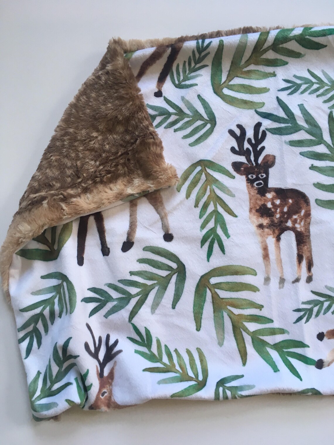 Watercolor deer lovey animal lovey Baby Blanket deer lovey Etsy