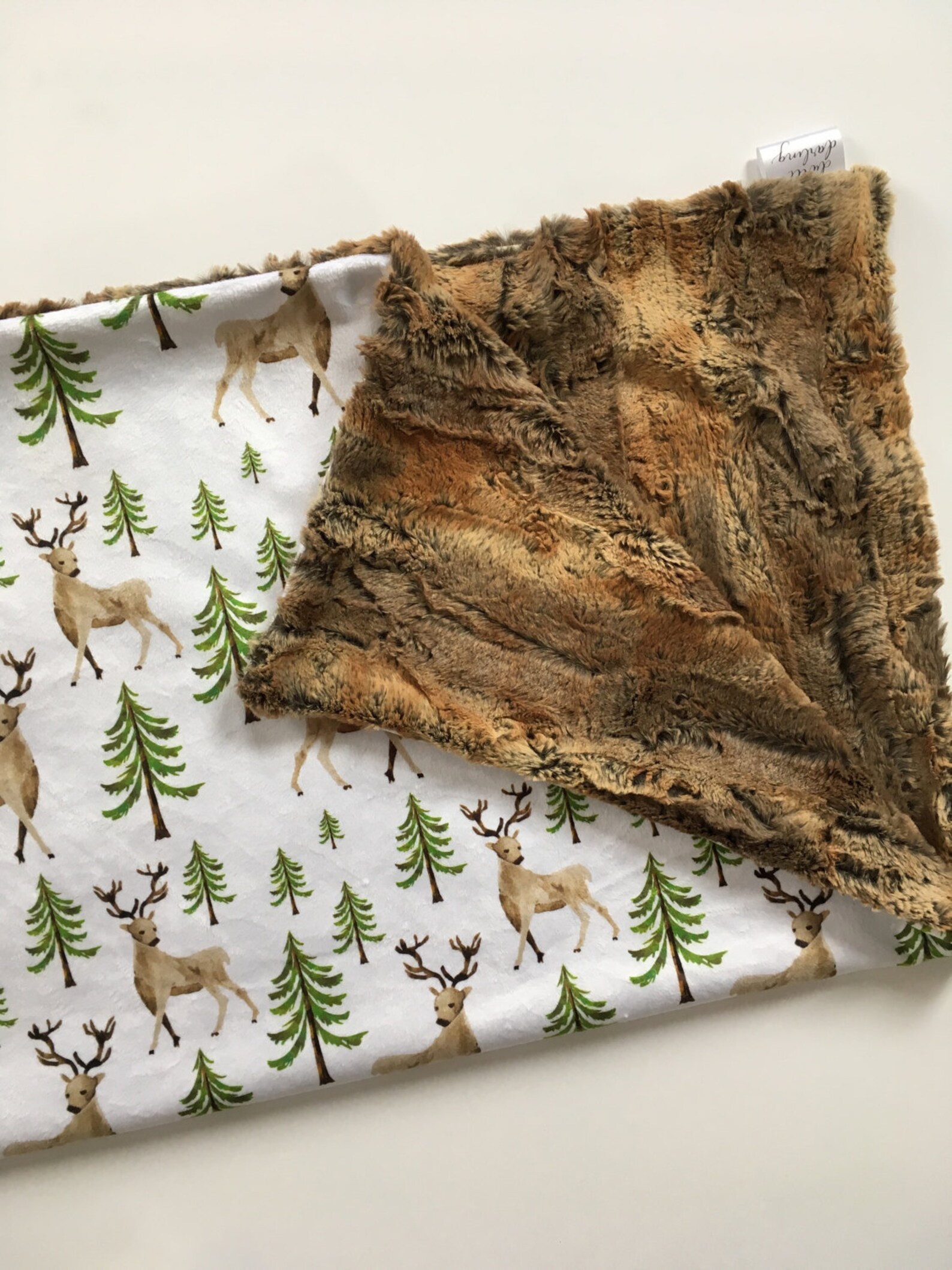 Elk Deer Baby Blanket fawn brown nursery Blanket deer | Etsy