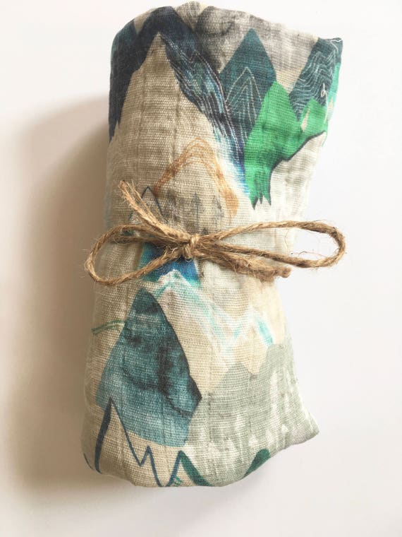 mountain swaddle blanket