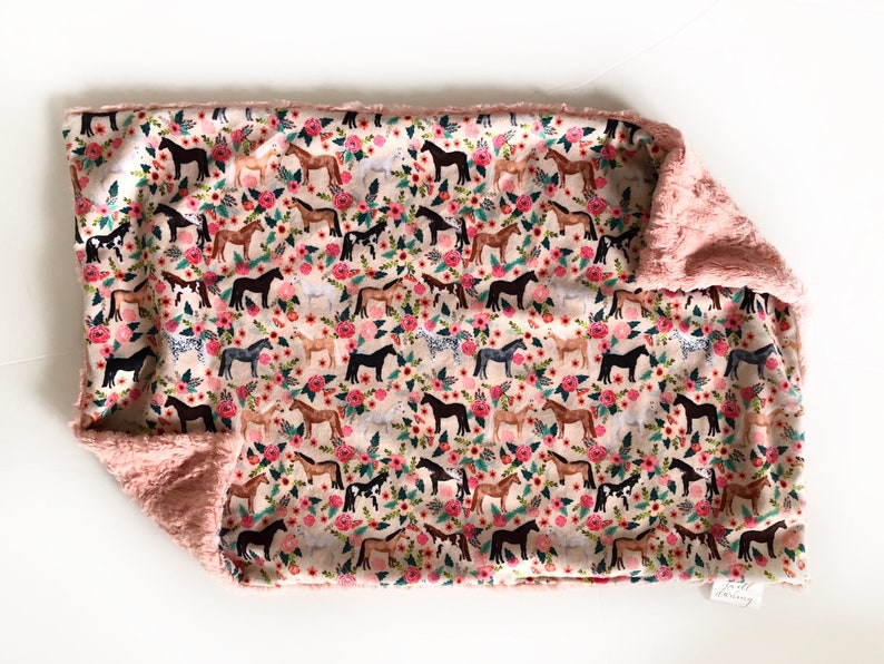 Horse lovey horse security blanket horse blanket horse room Etsy