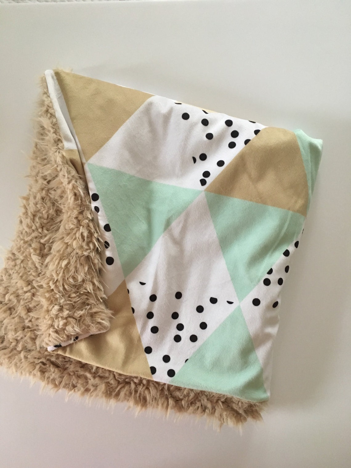Geometric baby blanket Blanket geometric Blanket modern Etsy