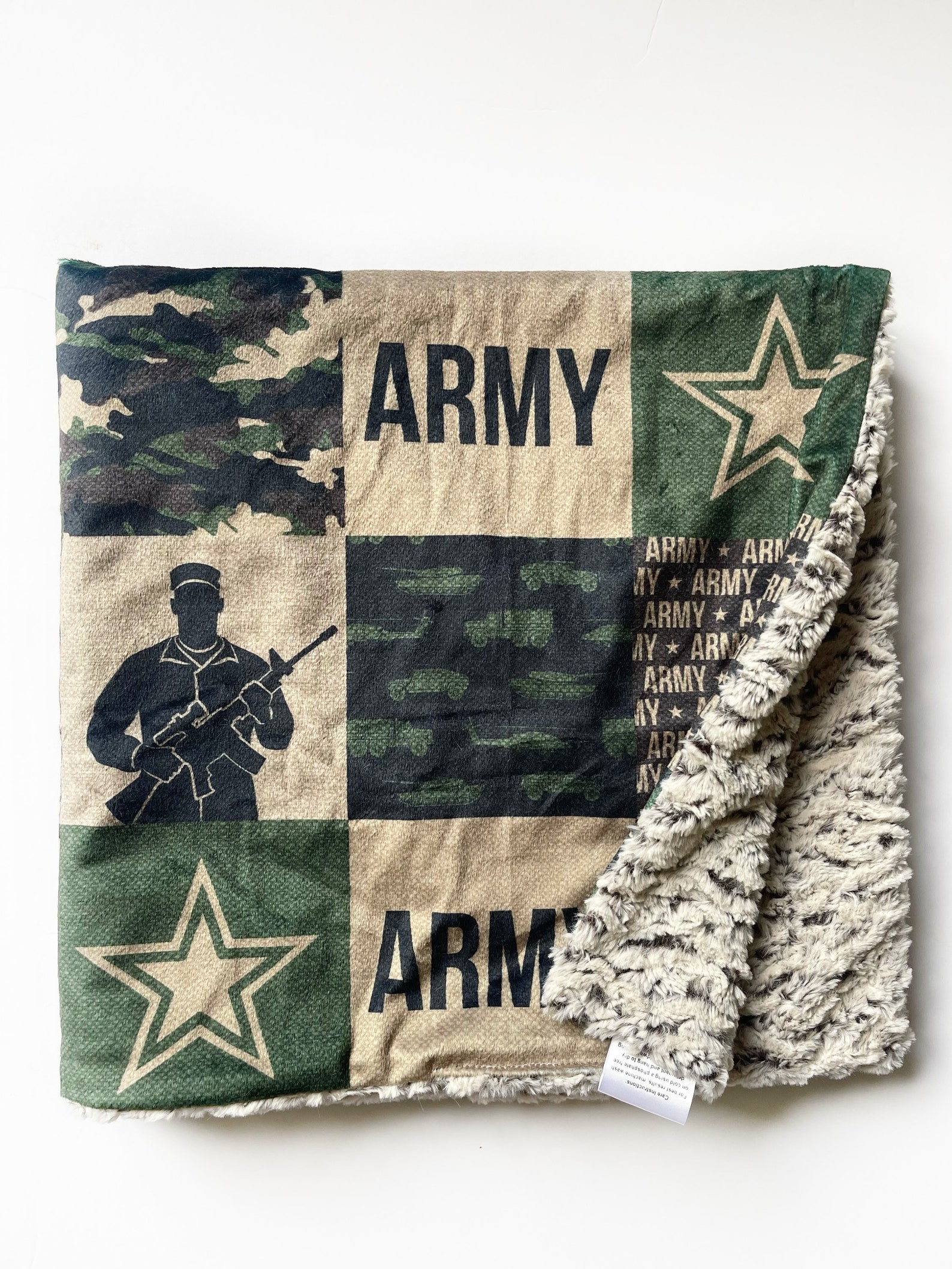 Tarndecke Camouflage Babydecke Minky Babydecke Armee | Etsy