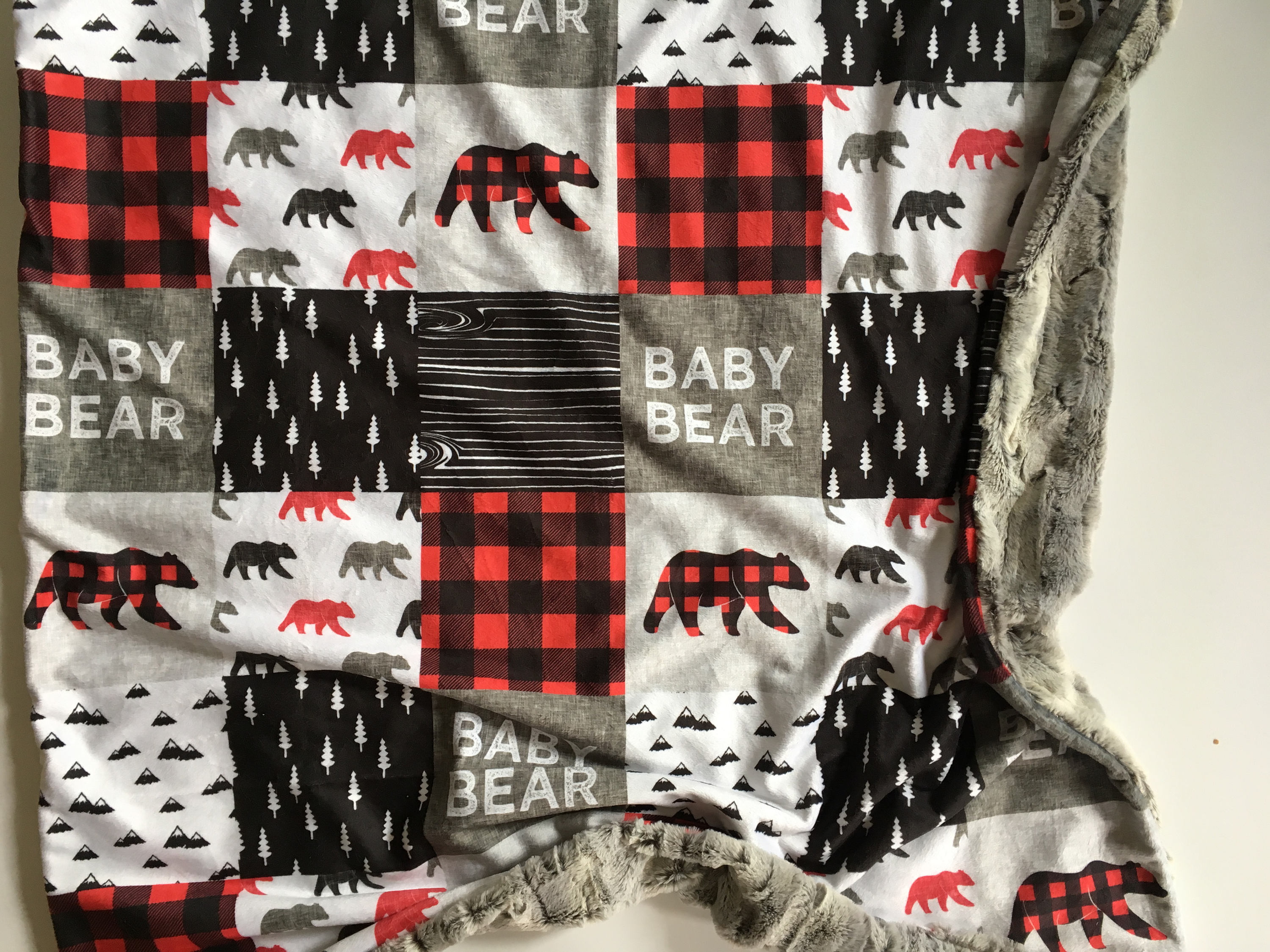 Bear baby blanket Blanket Woodland Blanket Woodland Etsy