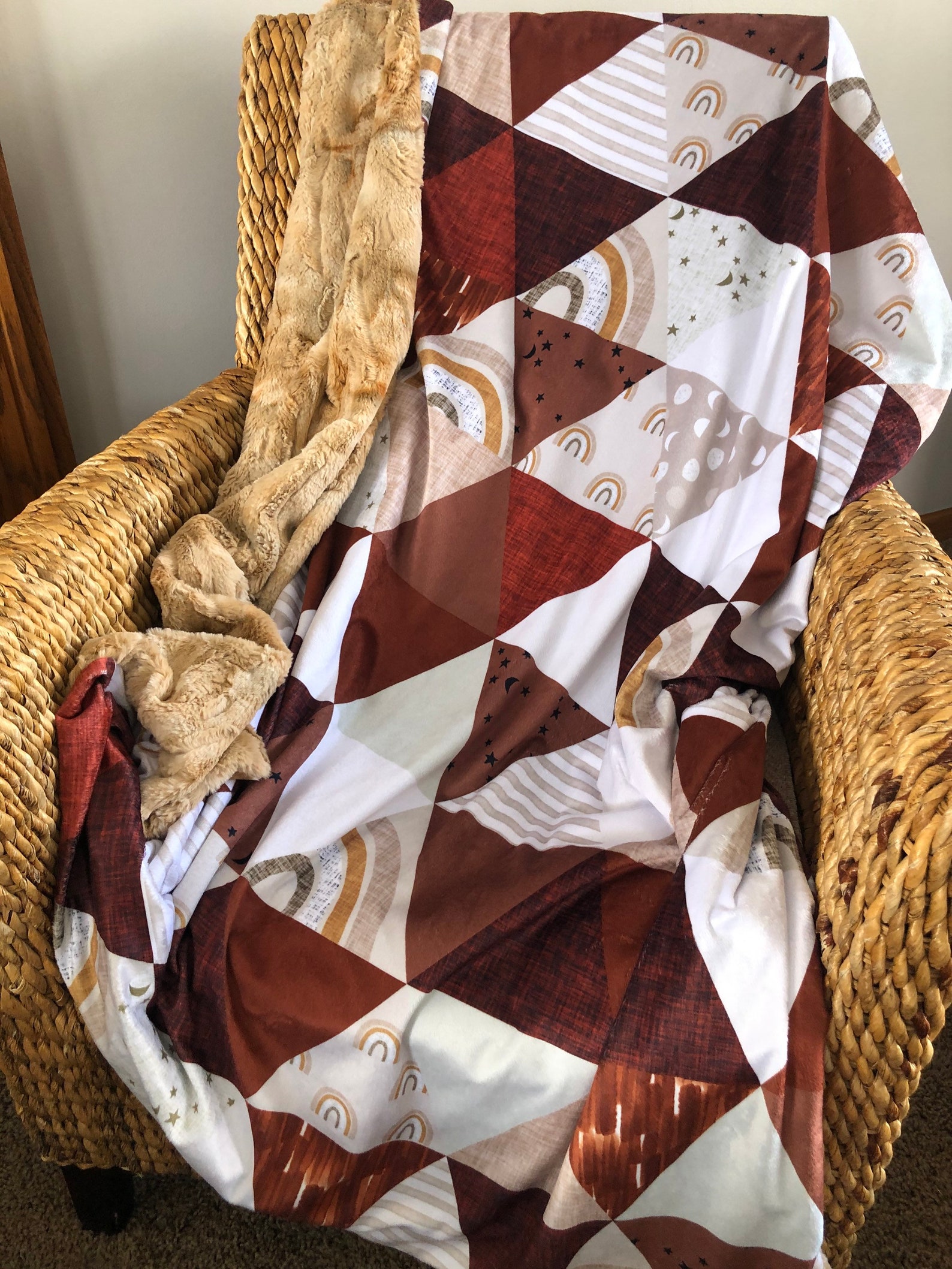 rust color blanket