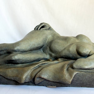 Cast bronze female reclining figure, Edition 1 of 12