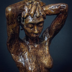 Cast bronze female standing figure, Edition 1 of 12