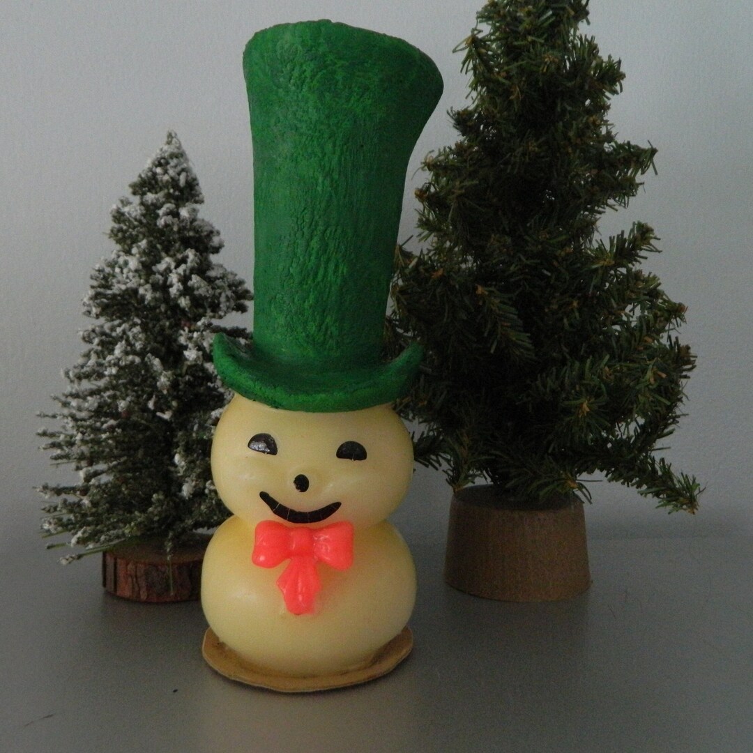 Gurley Snowman Candle / Mid Century Christmas Candle Snowman Etsy
