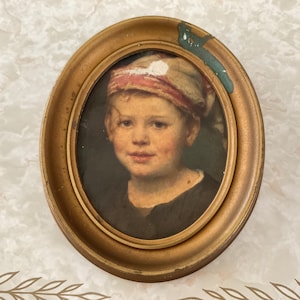 Oval wood picture frame vintage project frame  oval picture frame grouping frame oval grouping frame mid century oval frame