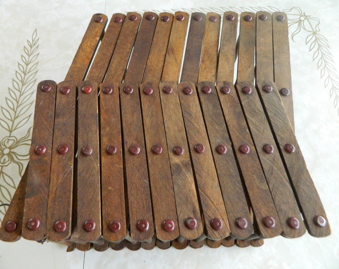 Wood Accordion Drying Rack / Primitive Rustic Farmhouse Wood Drying ...