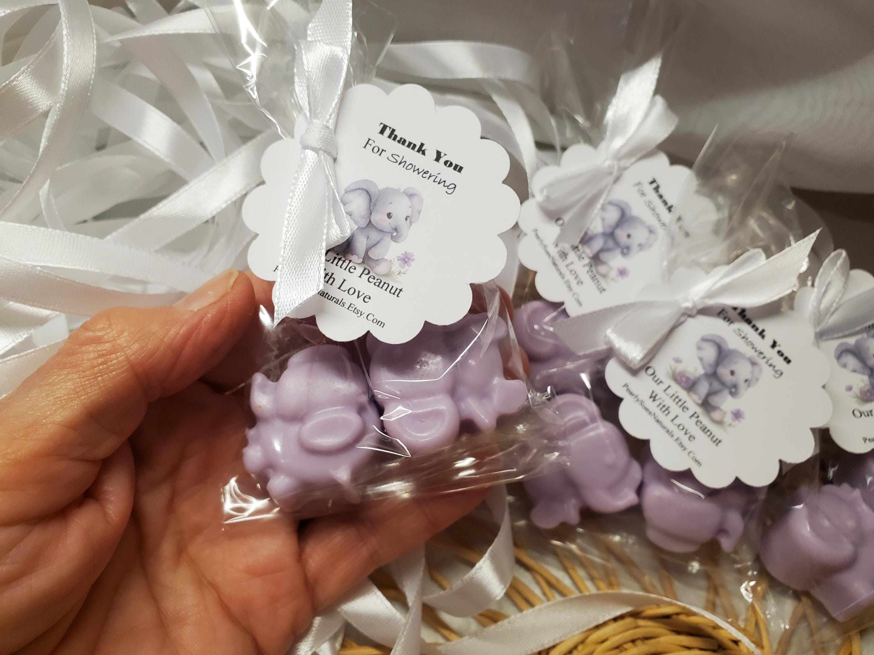Baby Elephant Soap Favors, Baby Shower Gift favors, Handmade Elephant Soaps, Party Favors, Birthday Gift