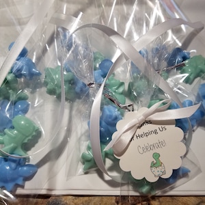 Handmade Baby Dinosaur Soaps, Dino Shower Favors, DIY Baby Shower Gift favors , Dino Soaps, Party Favors, Birthday Gift,