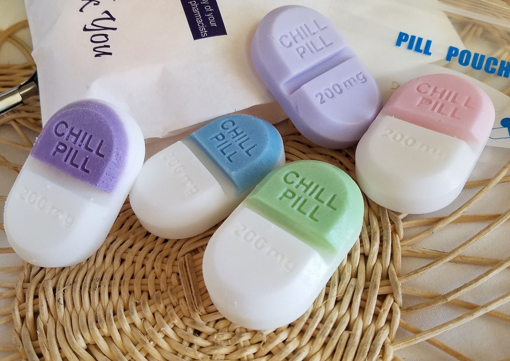 Chill Pill Soap Bulk Novelty Soap Compostable Packaging Etsy