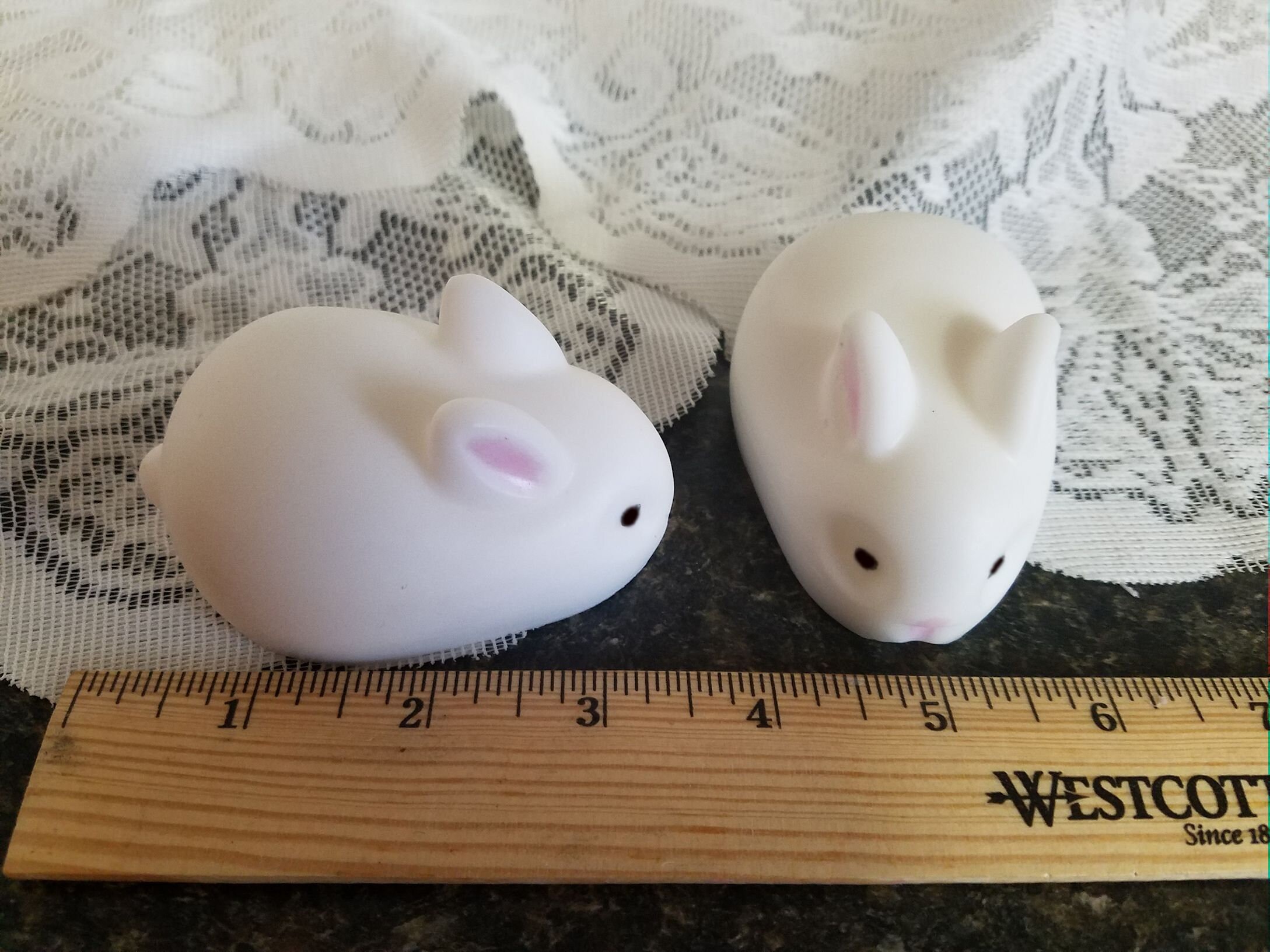 2 Adorable Bunny Rabbit Soaps Bunnies Hare Soap Shower Etsy