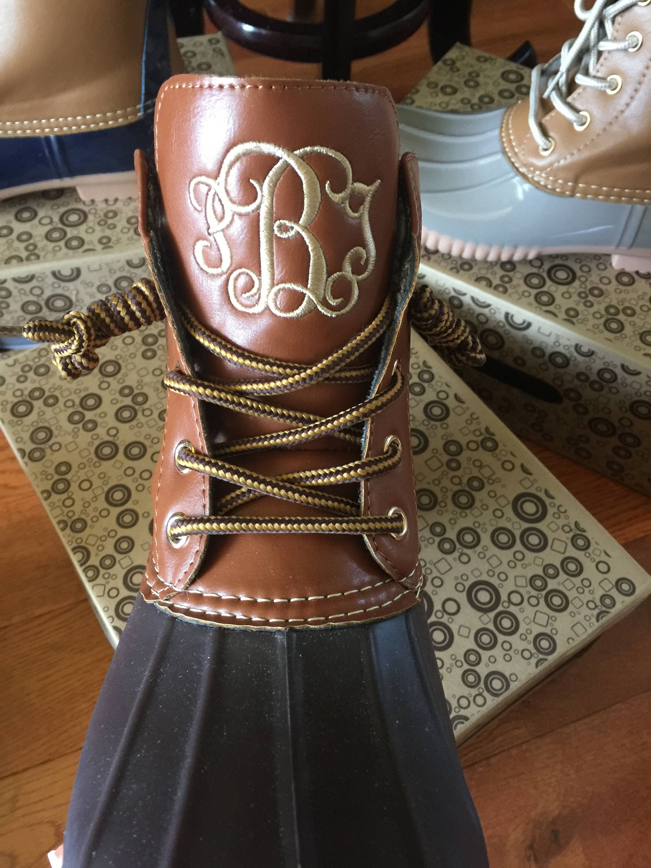 personalized duck boots