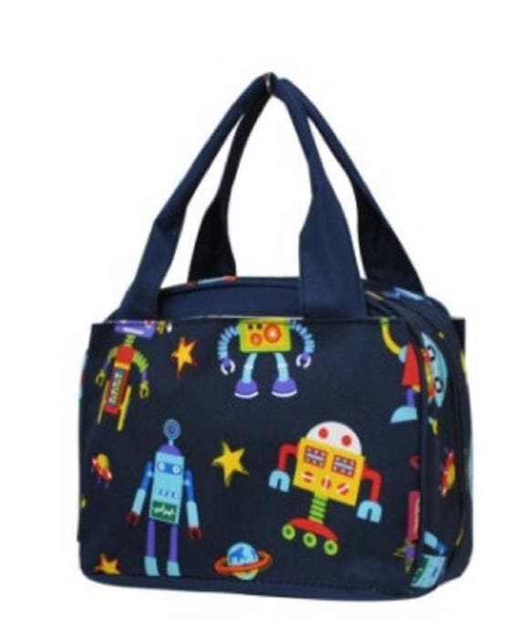 robot lunch bag