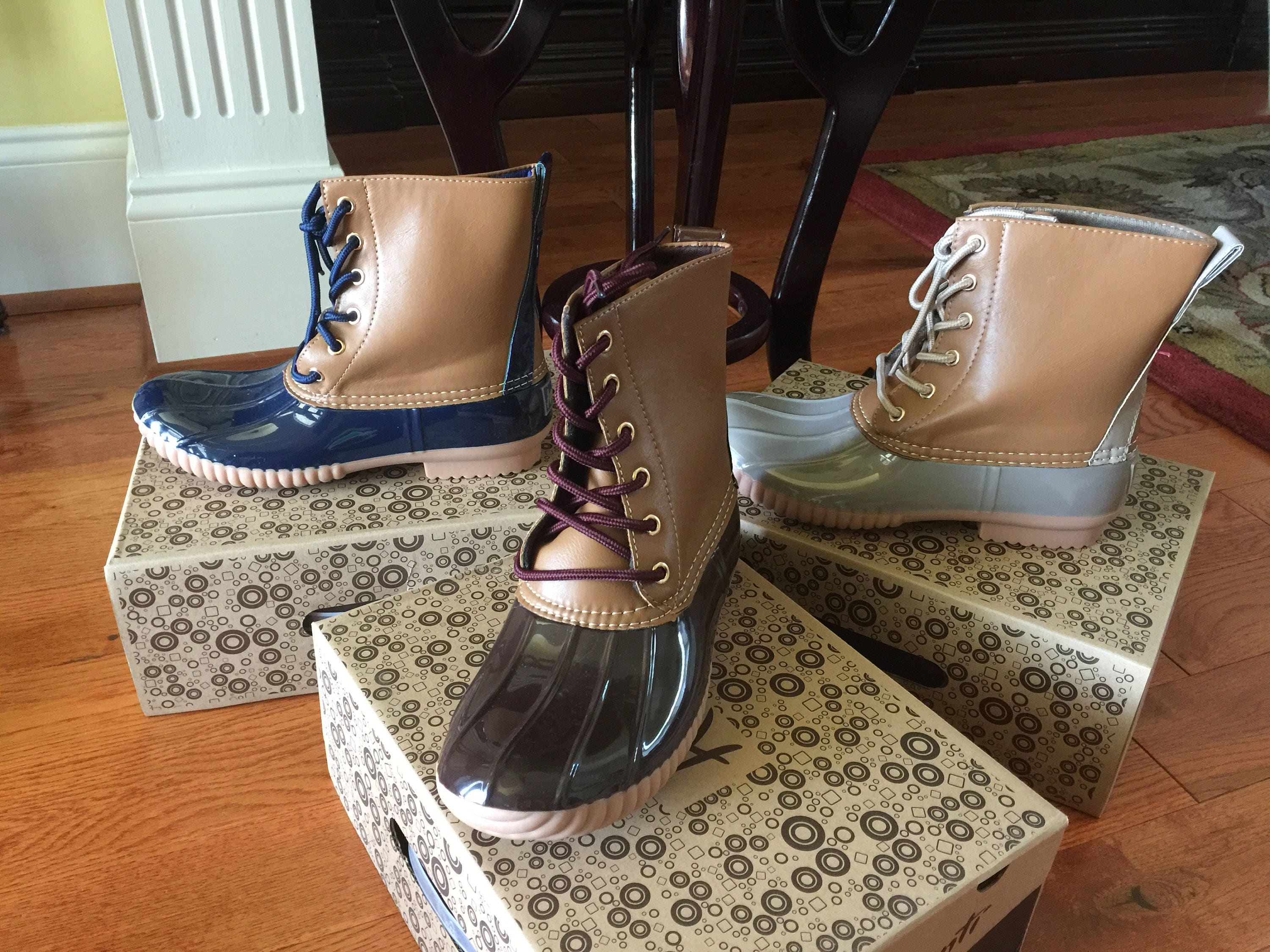 personalized duck boots