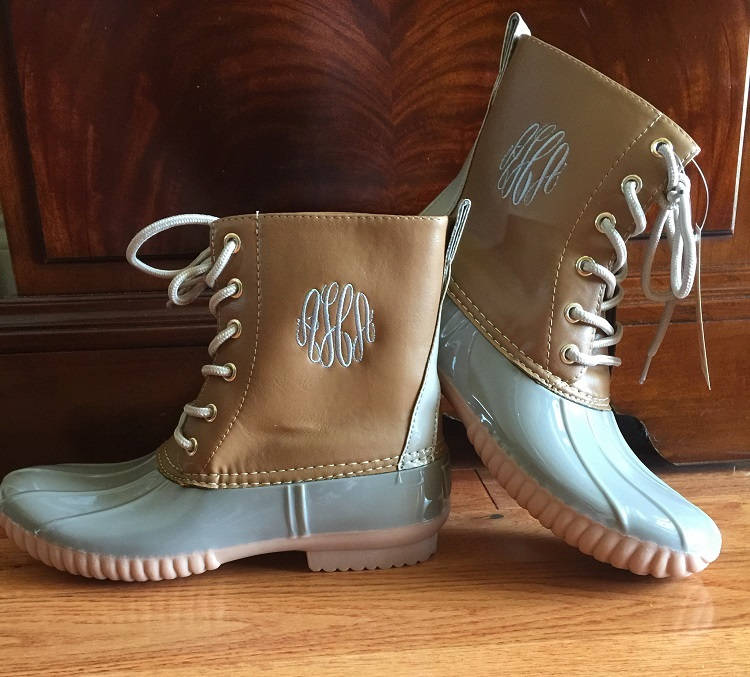 personalized duck boots