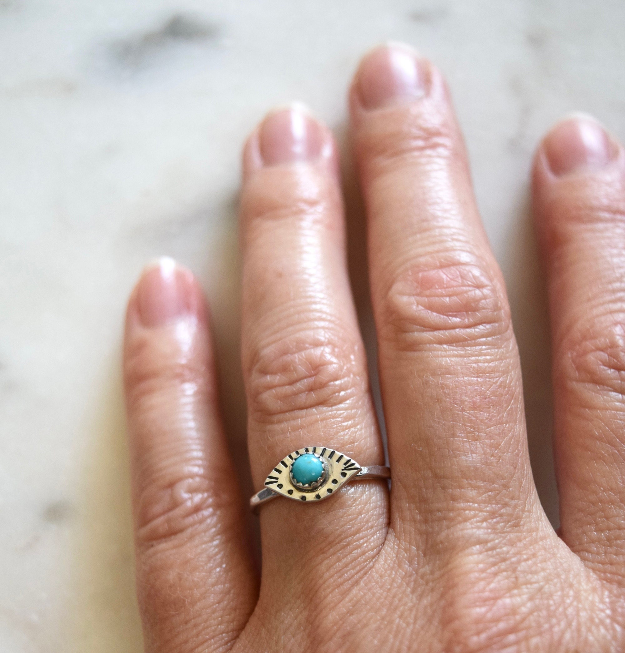 Labradorite Eye Ring