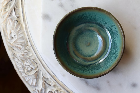 Ceramic Ring Dish, Handmade Jewelry Holder, Ring Holder, Pottery Small Bowl, Condiment Bowl, Trinket Dish, Gifts for Her, Gifts for Home
