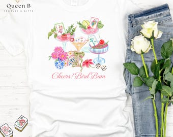 Mahjong Watercolor Girls Night T-Shirt | Trendy Game Night Tee, Several design options