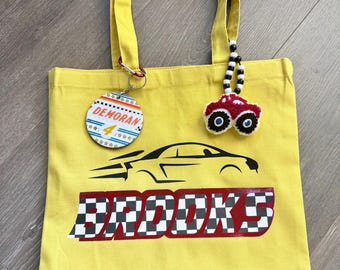 Sac fourre-tout personnalisé pour voitures de course, boîtes de voitures Matchbox, circuit de course