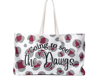 Going to see the Dawgs Mississippi Bulldogs Starkville Tailgate Football Graduation Gift Tote Bulldogs Weekender Bag