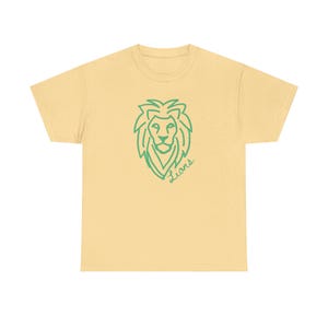 Lion Up Louisiana Lions Green Gold White Hammond Southeastern  Strawberry Stadium University Golden Unisex Heavy Cotton Tee