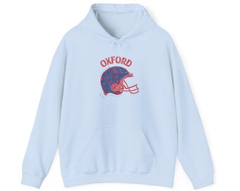 Sweat à capuche Ole Miss Rebels : sweat-shirt de football universitaire Oxford