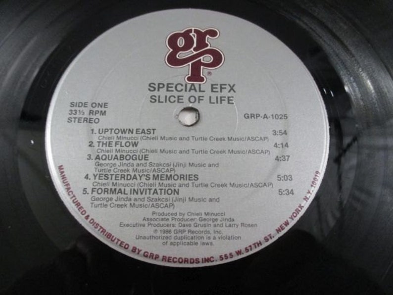 Special EFX Slice of Life Album 33LP Jazz Music Etsy