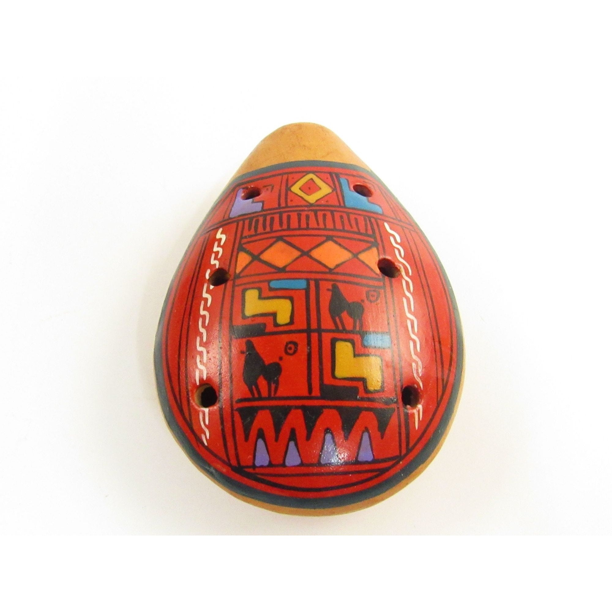 South American Pottery Ocarina 6 Holes Hand Painted L085 - Etsy South American Pottery Ocarina 6 Holes Hand Painted L085 - Etsy