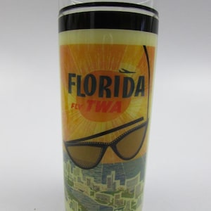 Póster de David Klein de TWA Trans World Airlines Vaso alto