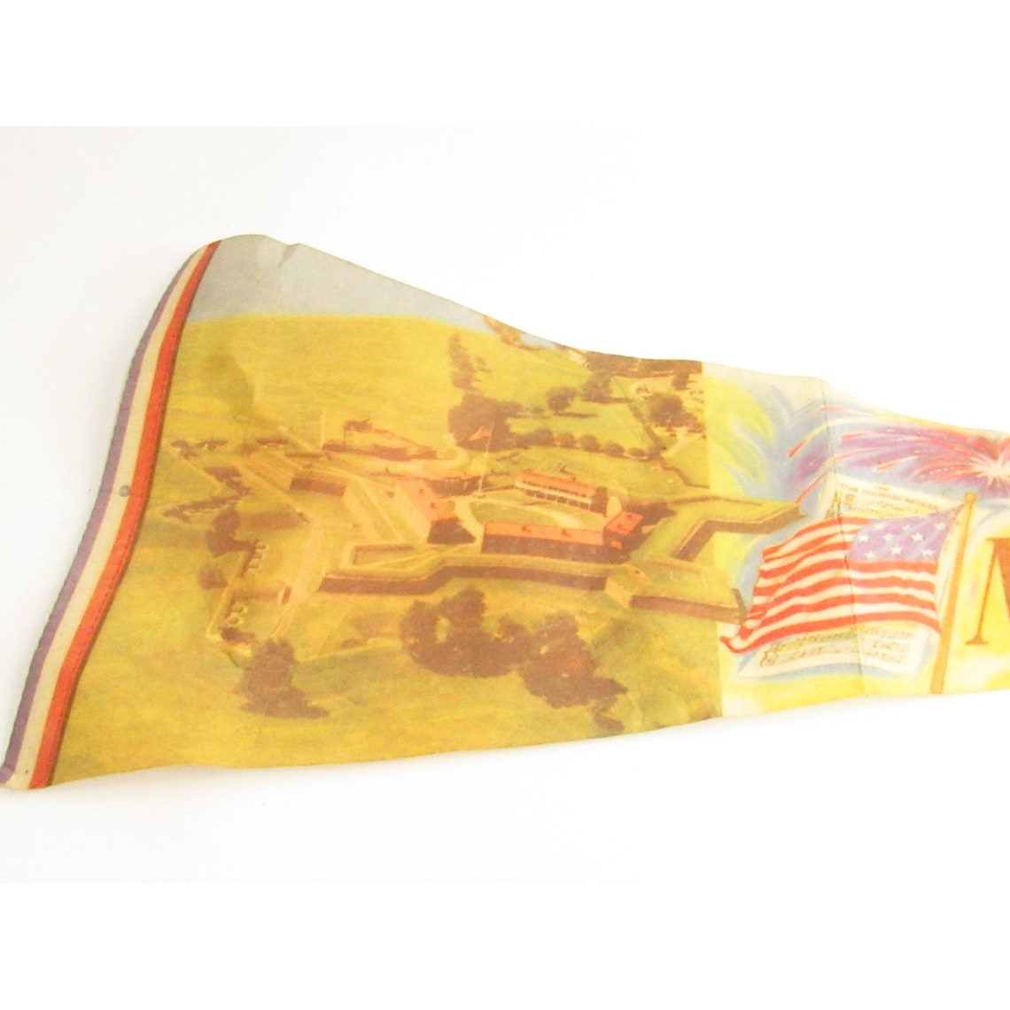 Vtg Felt Pennants X3 Fort Mchenry Pennsylvania Turnpike St Etsy