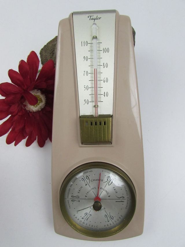 Taylor Oven Guide Oven Thermometer. Comes in It Original Box. Enamel Coated  Metal With Self Stand. 