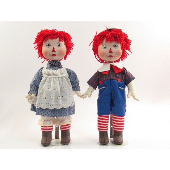 Vtg Ideal Raggedy Ann & Andy Limited Edition 18 Porcelain - Etsy 日本